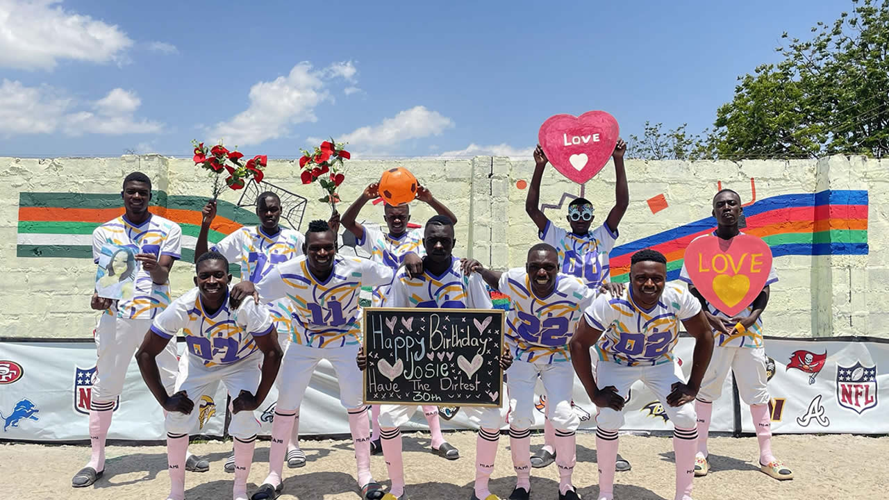 Afrikanische Fußballband