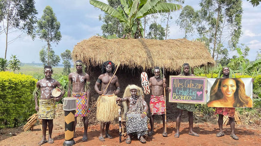 Afrikanisches Leoparden-Team: Maßgeschneiderter Übergröße-Foto