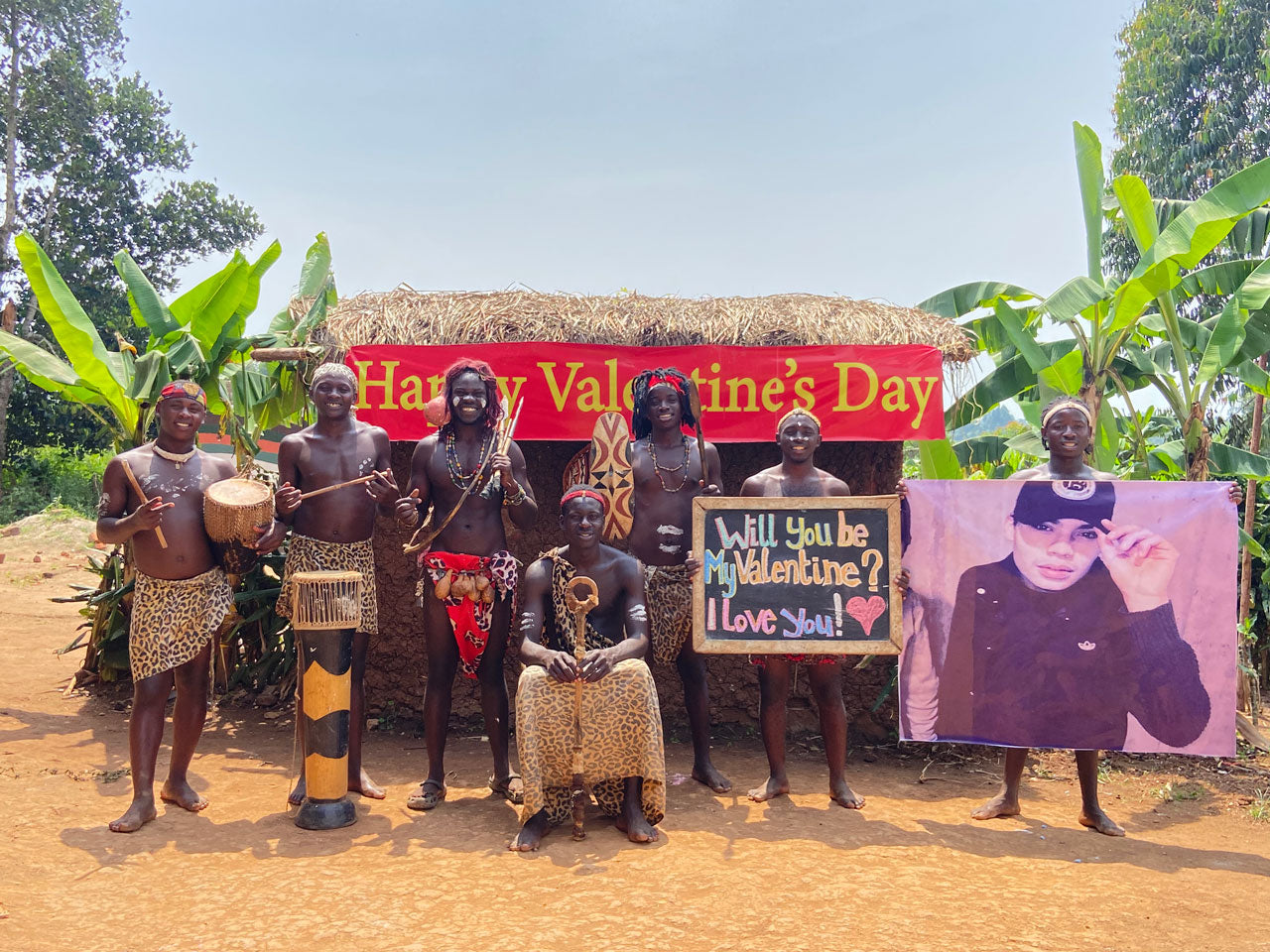 Afrikanisches Leoparden-Team: Maßgeschneiderter Übergröße-Foto
