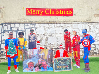 Afrikanische Anime Team: Maßgeschneiderter Übergröße-Foto