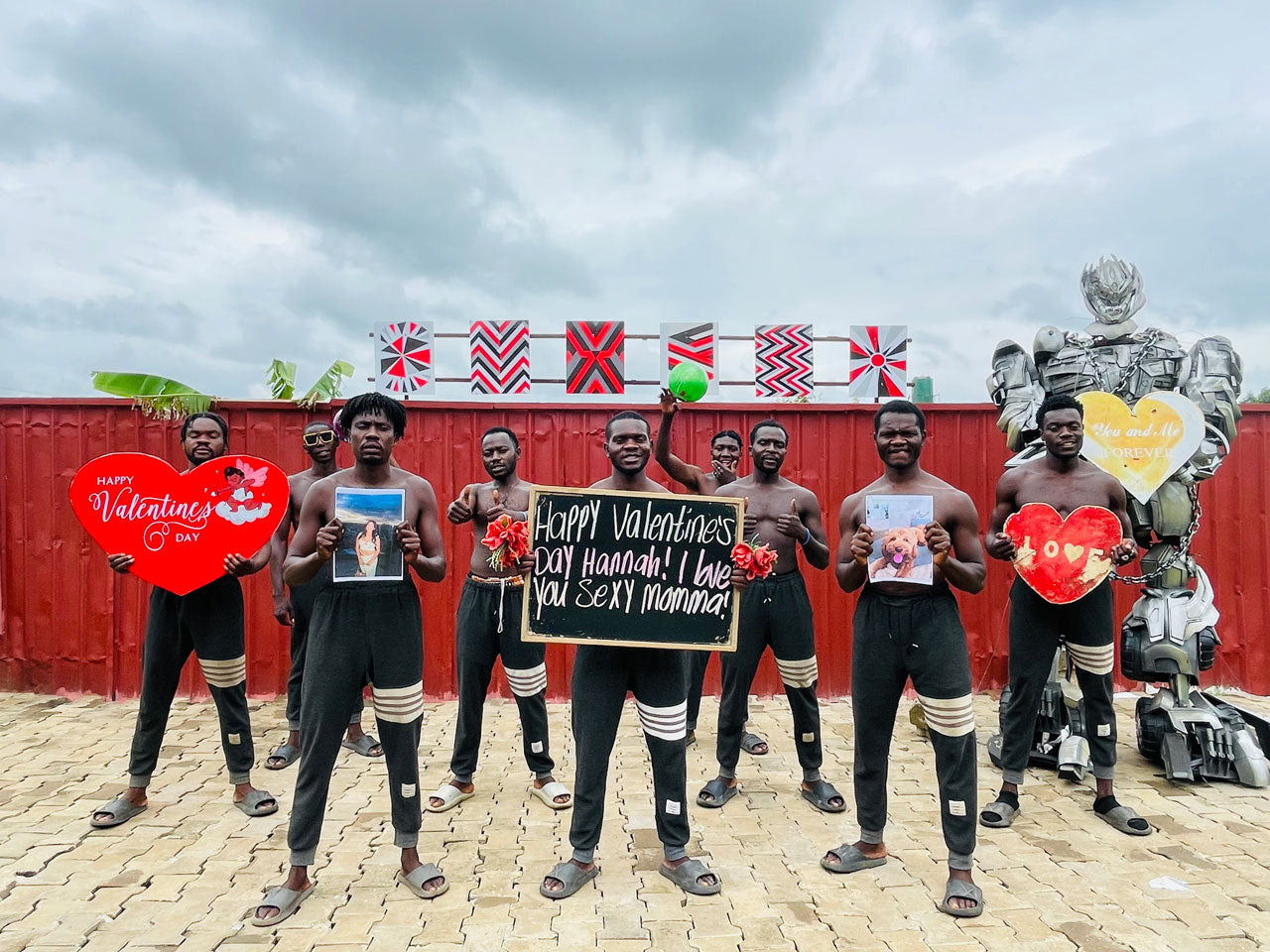 Das afrikanische Armee-Team