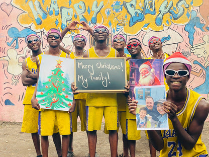 Das African Fitness Team - Glücklicher Junge