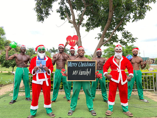 Das African Fitness Team - grüne Hose