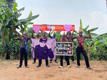 Das African Fitness Team - Schwarze Hose: Maßgeschneiderter Übergröße-Foto