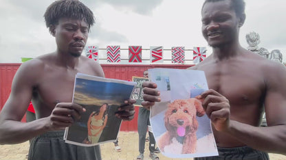 Das afrikanische Armee-Team