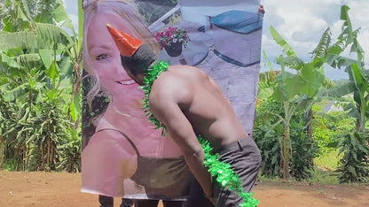 Das African Fitness Team - Schwarze Hose: Maßgeschneiderter Übergröße-Foto